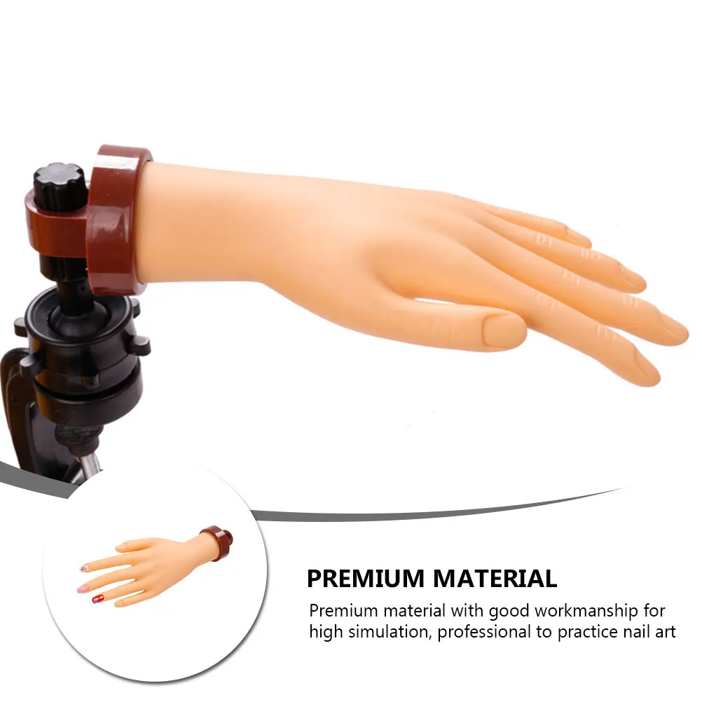 

Premium Nail Art Training Manicure Practice Tool Reusable Fake Pvc Lightweight Flexible For Salon Artists Beginners Manicure