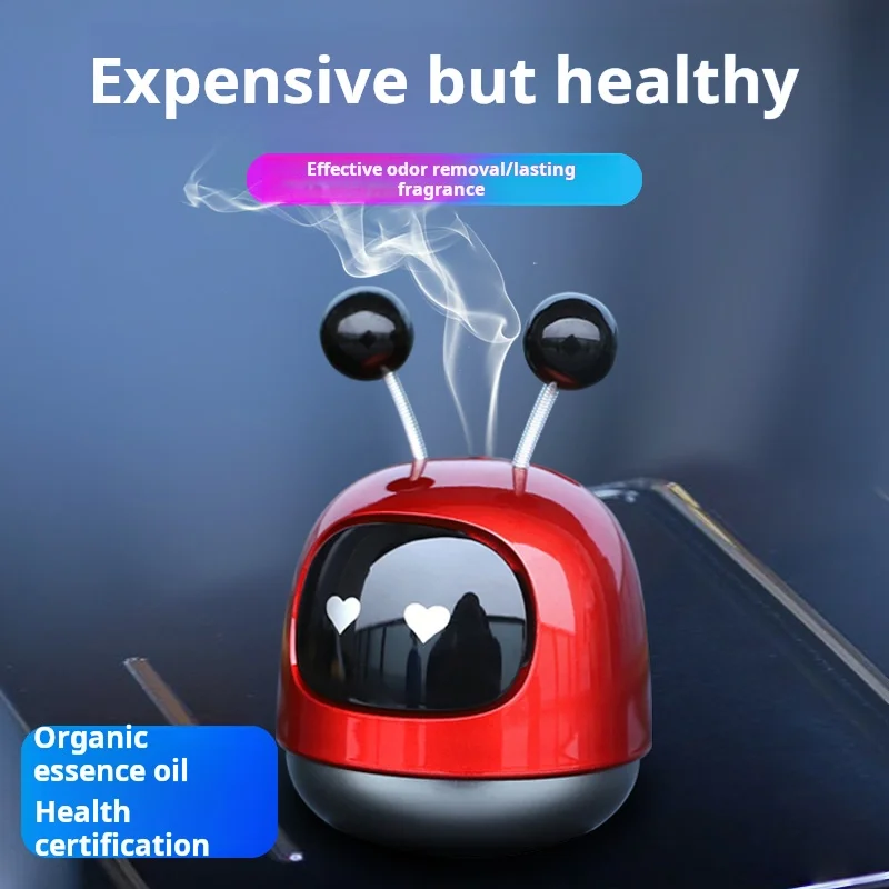 

New Cute Cartoon Robot Car Aromatherapy Solid Fragrance Ornaments Car Deodorizing Interior Products