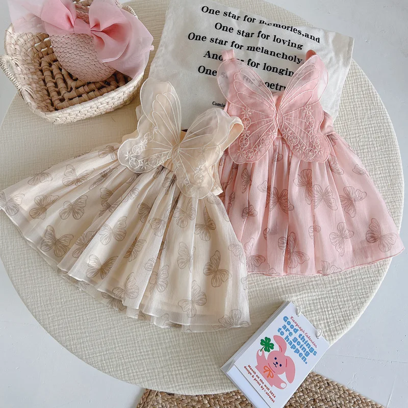 

Girl Dresses Baby Summer Dress Cute Girl Summer Dress Winged Princess Dress Kids Dresses for Girl Clothes Vestidos Para Niñas