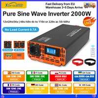 DATOUBOSS PSW Inverter 12v 220v 2000w DC 12V 24V 36V 48V 60V to AC 110V-220V Peak Power 4000W Internal Heat Dissipation TypeC