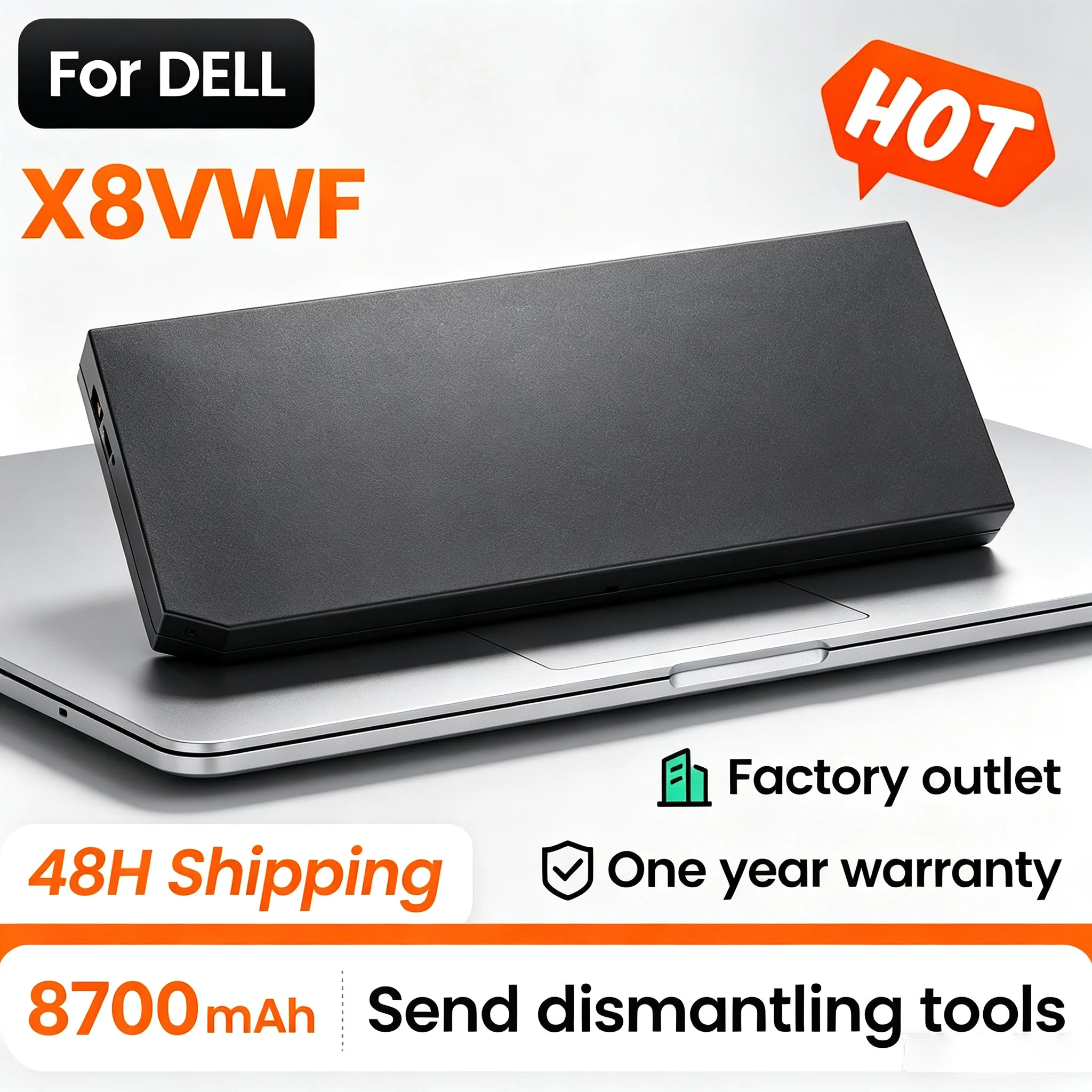 BGBT 97Wh X8VWF Laptop Battery for Dell Latitude 14 Rugged 5404 5414 E5404 Extreme 7404 7414 E7404 Series P45G VCWGN YGV51 CJ2K1