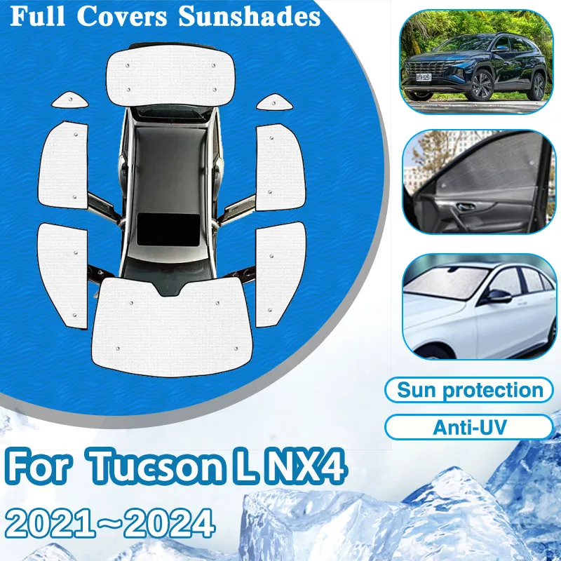 

For Hyundai Tucson L NX4 2020 2021 2022 2023 2024 MK4 Full Sun Visors Rear Window Cover Mat Windshield Sun Shade Auto Accesories