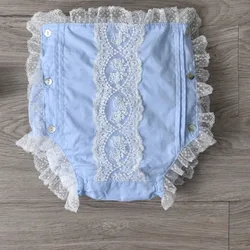 2024 Infant baby shorts lace Embroidery Birthday Baptismal Clothing Girl Boutique Romper Customize Newborns Toddler Christening