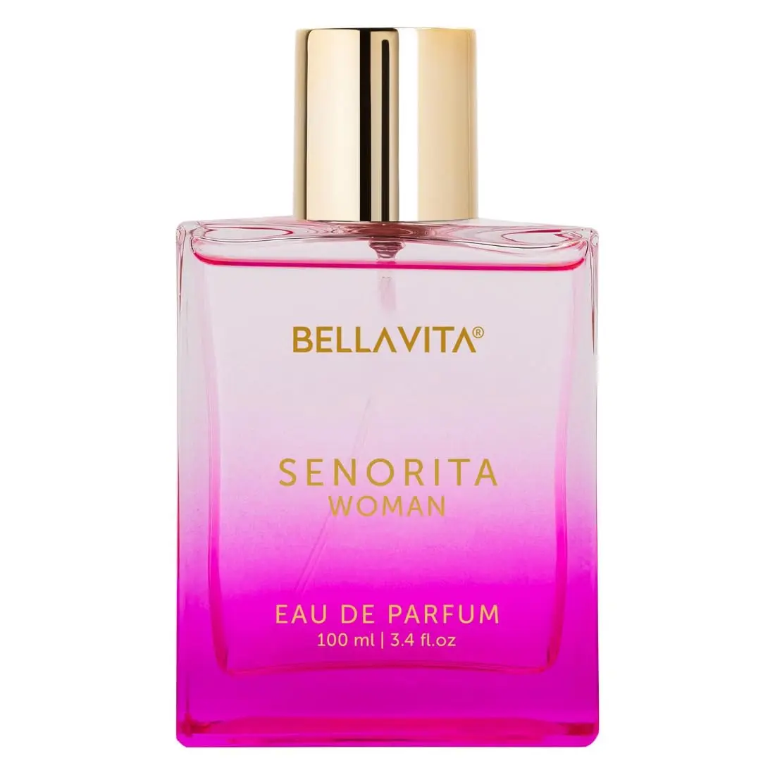 

BELLAVITA SENORITA WOMAN Fragrance: Premium Gold Cap, 100ml Long-Lasting Feminine Aroma for Women