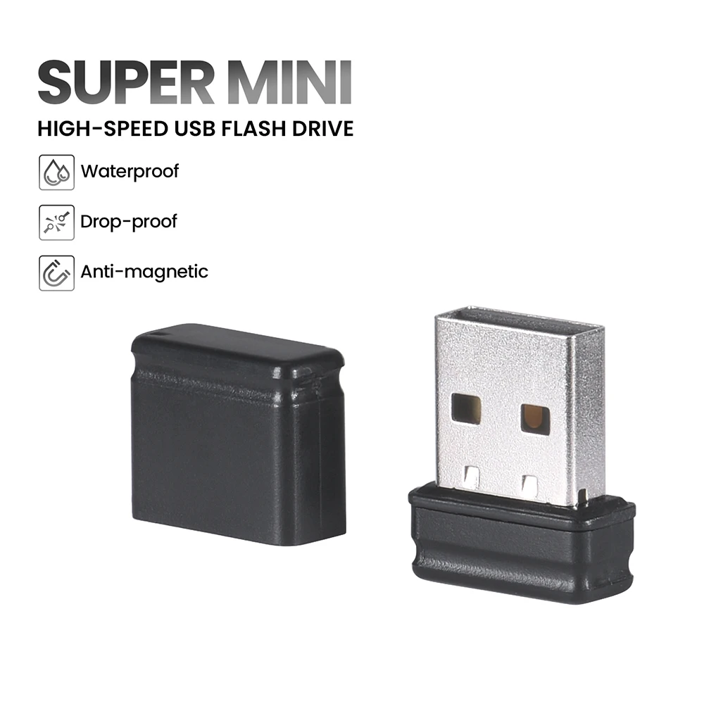 

Супер мини-USB-флеш-накопитель, креативный бизнес-подарок, ручка-накопитель, 64 ГБ, реальная емкость, 32 ГБ, черный флэш-накопитель, U-диск, 16 ГБ, 8 ГБ