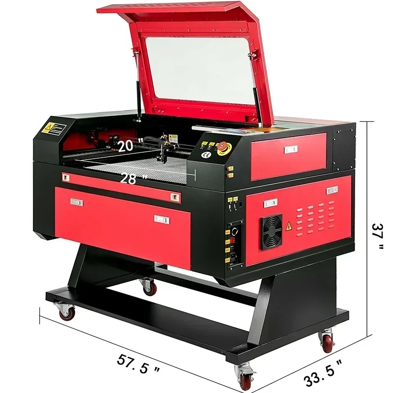 VEVOR Lasergraveerder 60/80/130W CO2 Lasergraveermachine RUIDA Board Compatibel met Lightburn Laser buis Houtbewerking Gereedschap