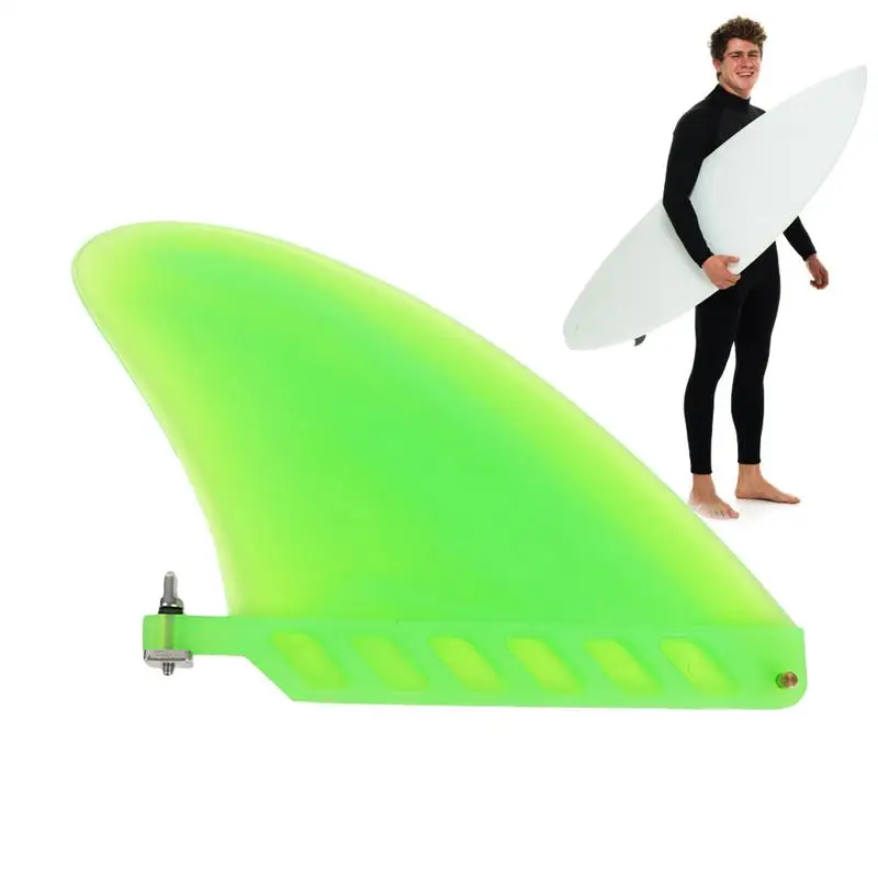 

Paddle Board Fin Single Center PVC PaddleBoard Fin Detachable Tail Rudder No Tool Replacement Water Sports Accessories For Men &