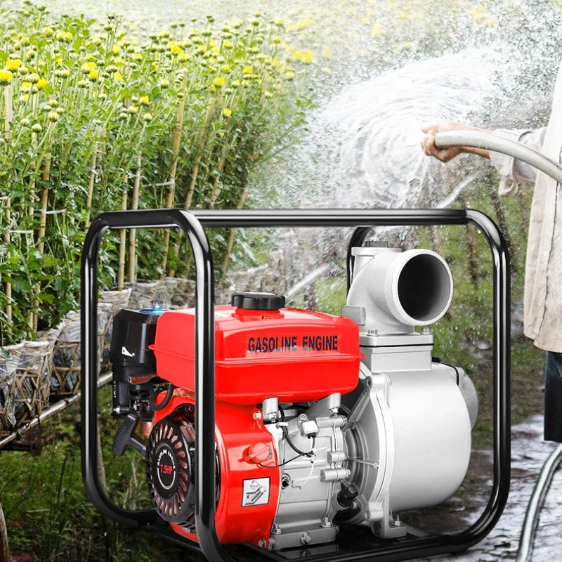 Gasoline Engine Water Pump Agricultural Irrigation 2-inch 3/4-inch Self-priming Vegetable Watering Fire Protection Electric