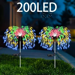 Solar Garden Lights Outdoor Waterproof Solar Firework Lights Decorative Outside for Flowerbed Halloween Christmas Decorations