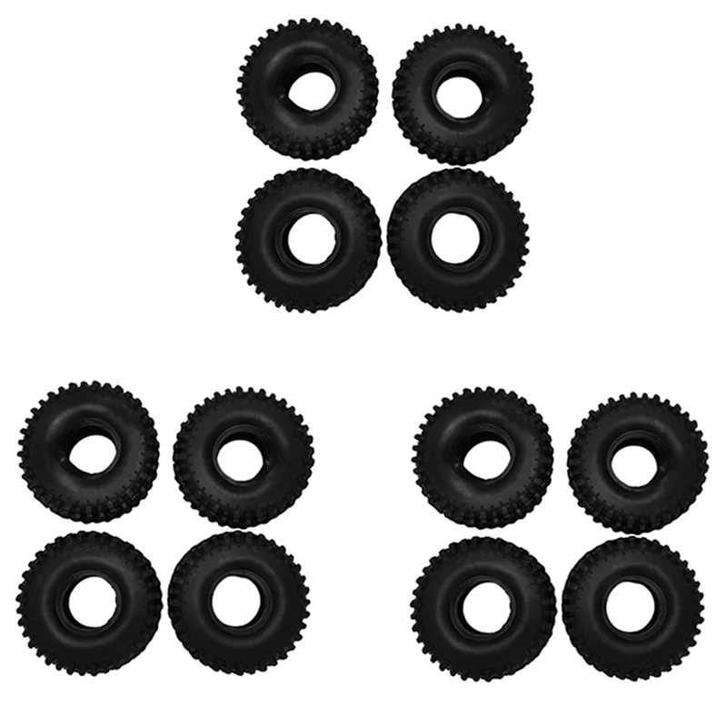 

A13Q-12PCS 120MM 1.9 Rubber Rocks Tyres Wheel Tires For 1/10 RC Rock Crawler Axial SCX10 90046 AXI03007 Traxxas TRX4 D90 TF2