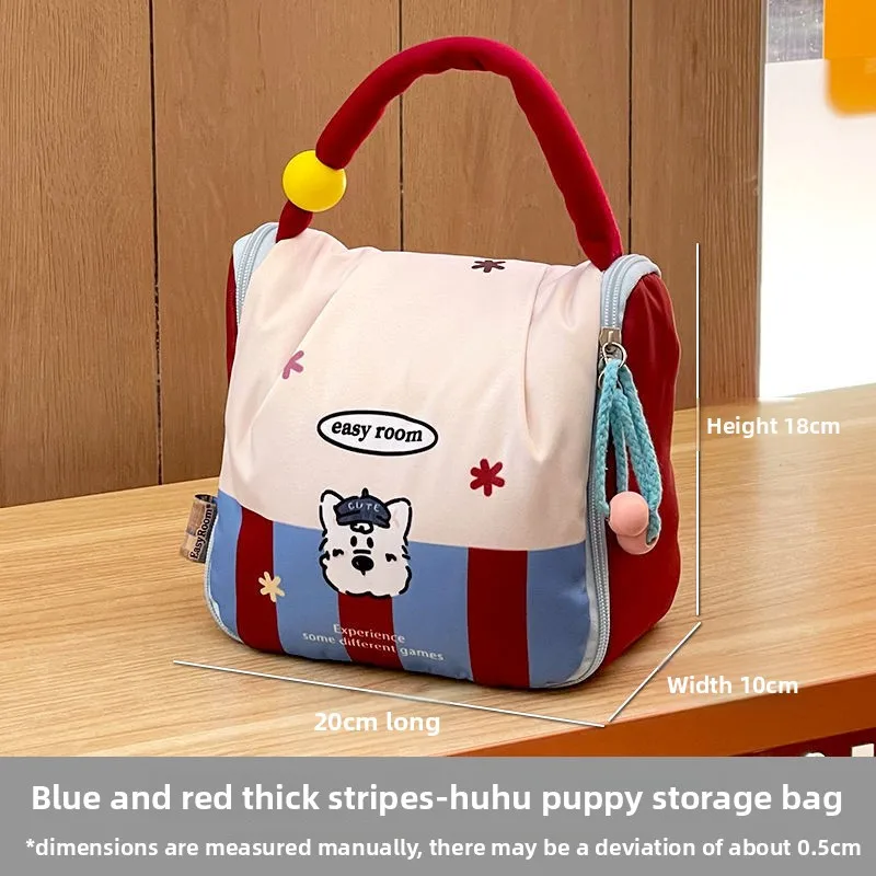 Cartoon Baby Diaper Organizer Bag, Portable Nappy Pouch with Soft Handle,Pocket Stroller Storage Bag for Bottles Pacifiers