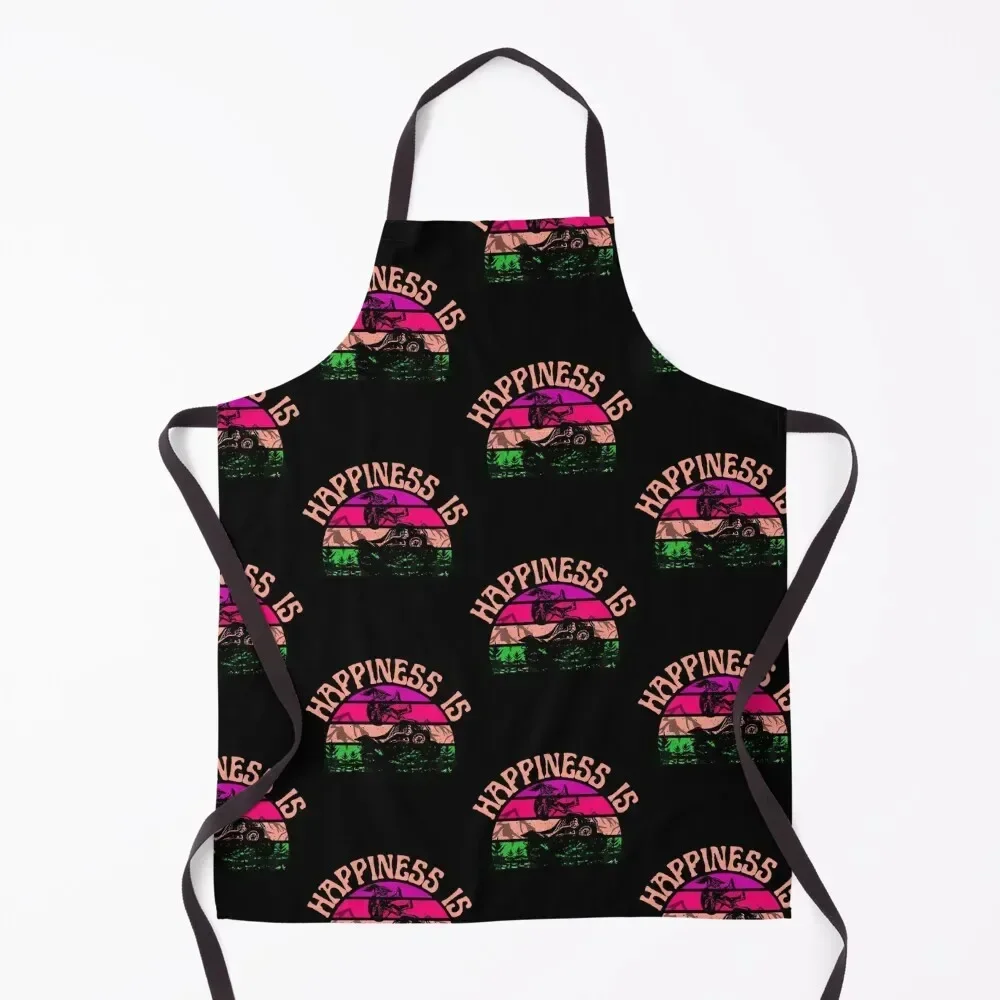 

Happiness is Four Wheeling Girl -Motocross Apron For Kitchen Women Woman Kitchens chef costume Apron