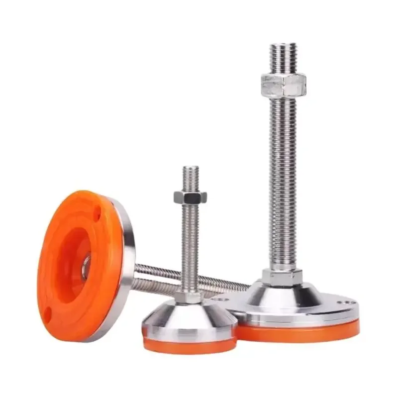 M12-M24 304 Stainless Steel Fixed Foundation Screw Heavy Metal Foot  Anti Slip Shock Absorber Support Foot for Workbench Machine