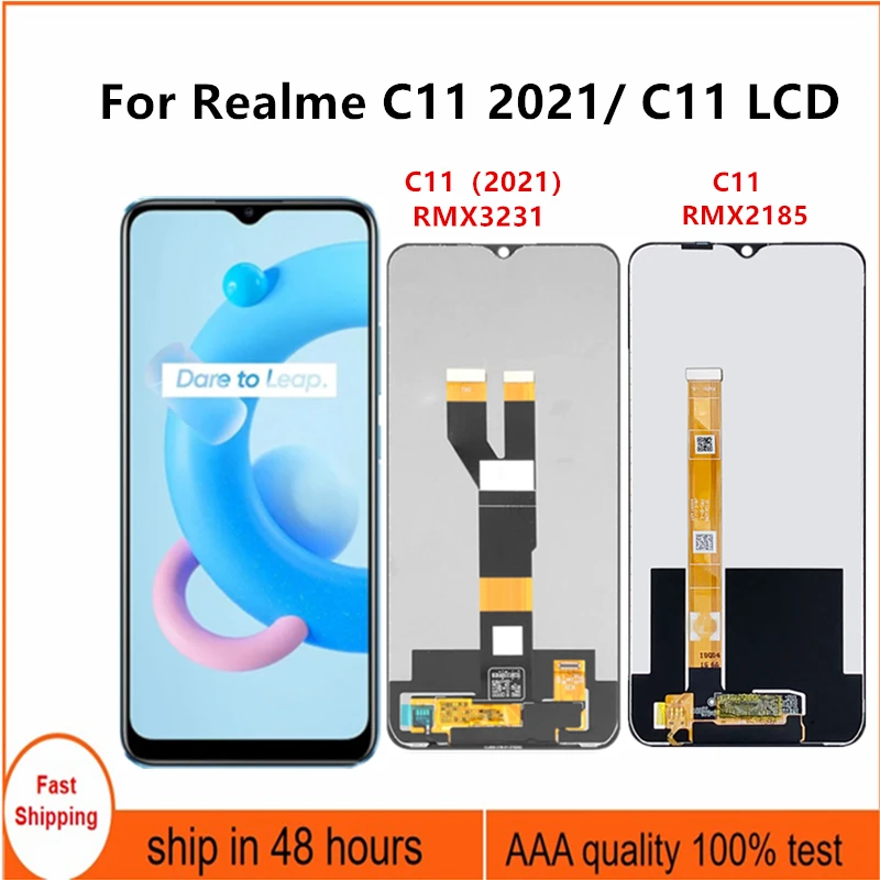 

Для Realme C11 2021 RMX3231 ЖК-дисплей кодирующий преобразователь сенсорного экрана в сборе Замена для Realme C11 RMX2185 экран