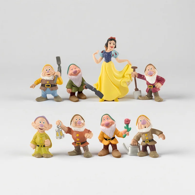 

Snow White and the Seven Dwarfs Action Figures Set Collectible PVC Toys for Kids Fans Party Favors Birthday Gifts Decor