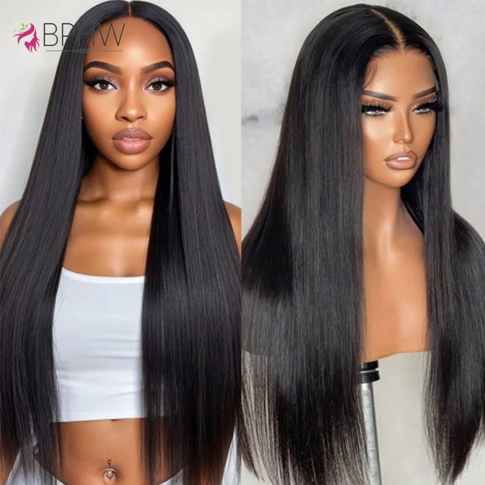 

HD Lace Front 100% Human Hair Wigs Straight 13x4 Transparent Lace Frontal Human Hair Wigs Pre Plucked HD Lace Wigs For Women