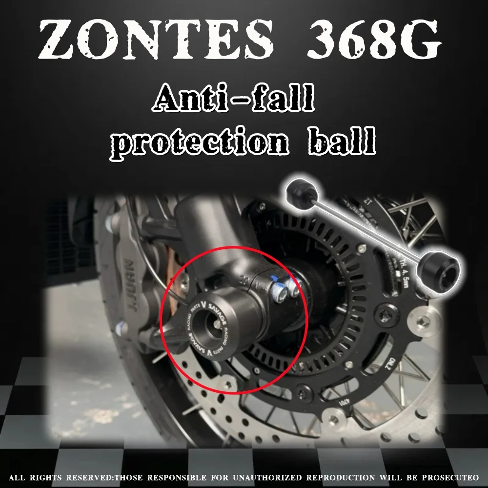 

Модифицированные детали для мотоцикла, защита оси переднего колеса, шарик, вилка переднего колеса, слайдер, аксессуары для стержня против падения для ZONTES 368G