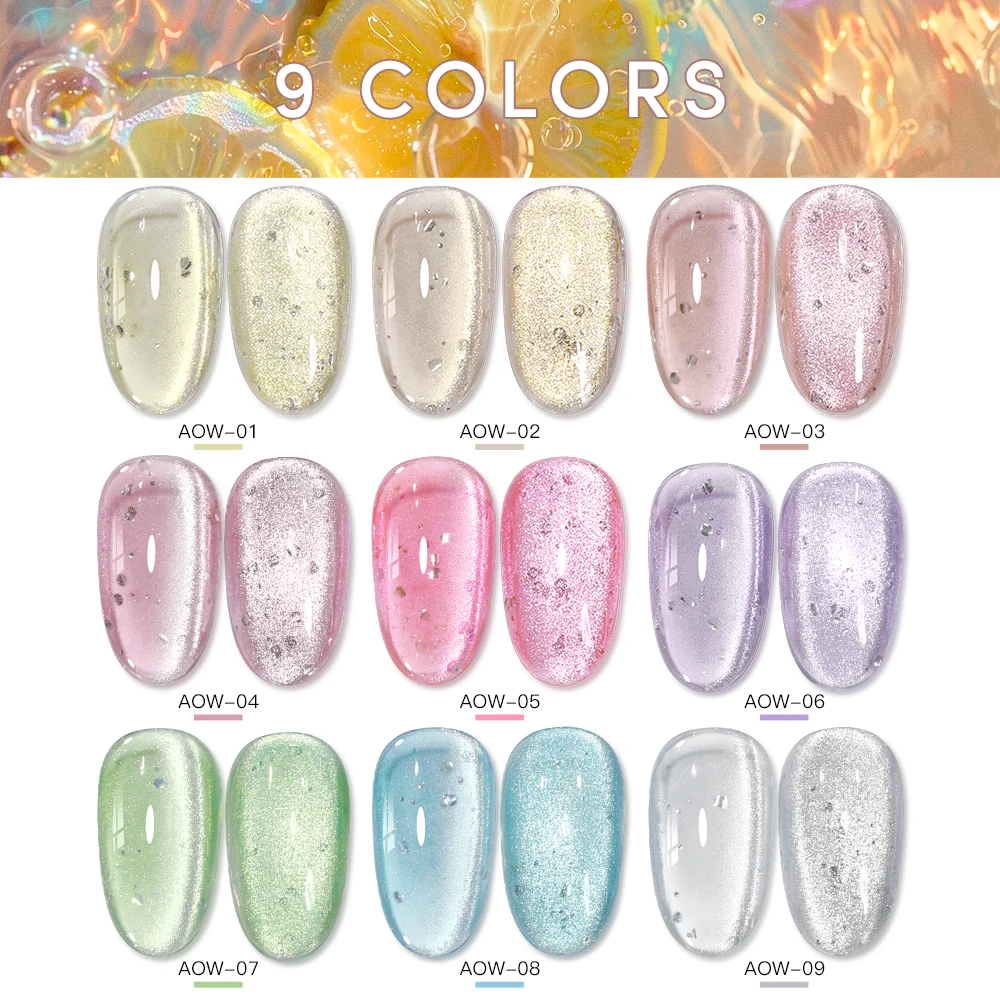 كما النمط الياباني تألق الأبيض المغناطيسي هلام طلاء الأظافر الصيف الترتر غرامة تألق الوردي بريق القط العين جيل للأظافر الورنيش #5