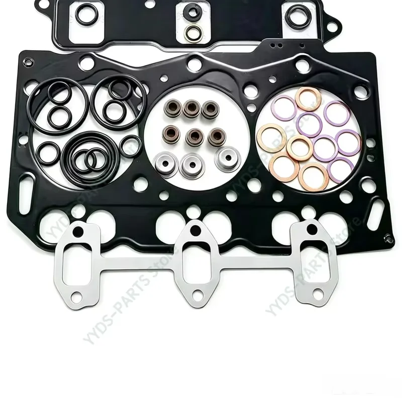 3TNE68 Full Gasket Kit Set For Yanmar Engine Piston Ring 68*1.5HK+1.5+3mm Cylinder Head Gasket Overhaul Rebuild Kit