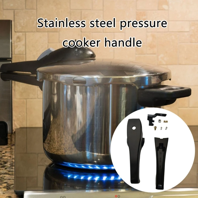 Ergonomic Pressure Cooker Handles Stainless Steel Easy Installation 18-22cm for Most Standard Cookware Accessories Dropship