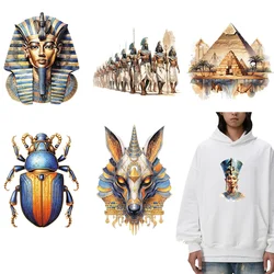 Ancient Egyptian Pharaoh Pyramid Beetle Iron on transfer for clothing dtf transfers ready to press Heat Transfer Printing