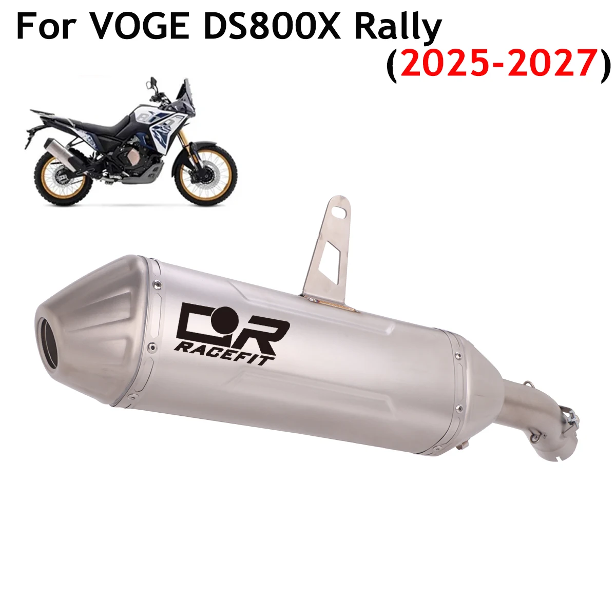 For VOGE 800DS 800 DS Rally DS800X 2025 2026 2027 Motorcycle Espace Moto Exhaust Systems Middle Link Pipe With DB Killer Muffler