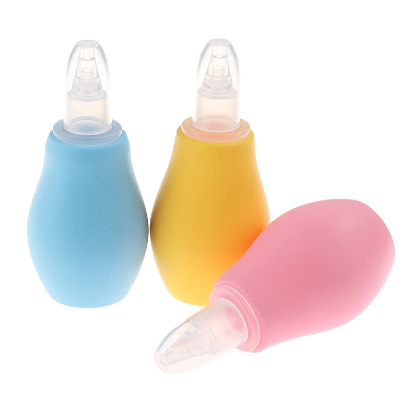 1PC Silicone Baby Safety Nose Cleaner Vacuum Suction Children Nasal Aspirator Baby Care Diagnostic-tool Vacuum Sucker