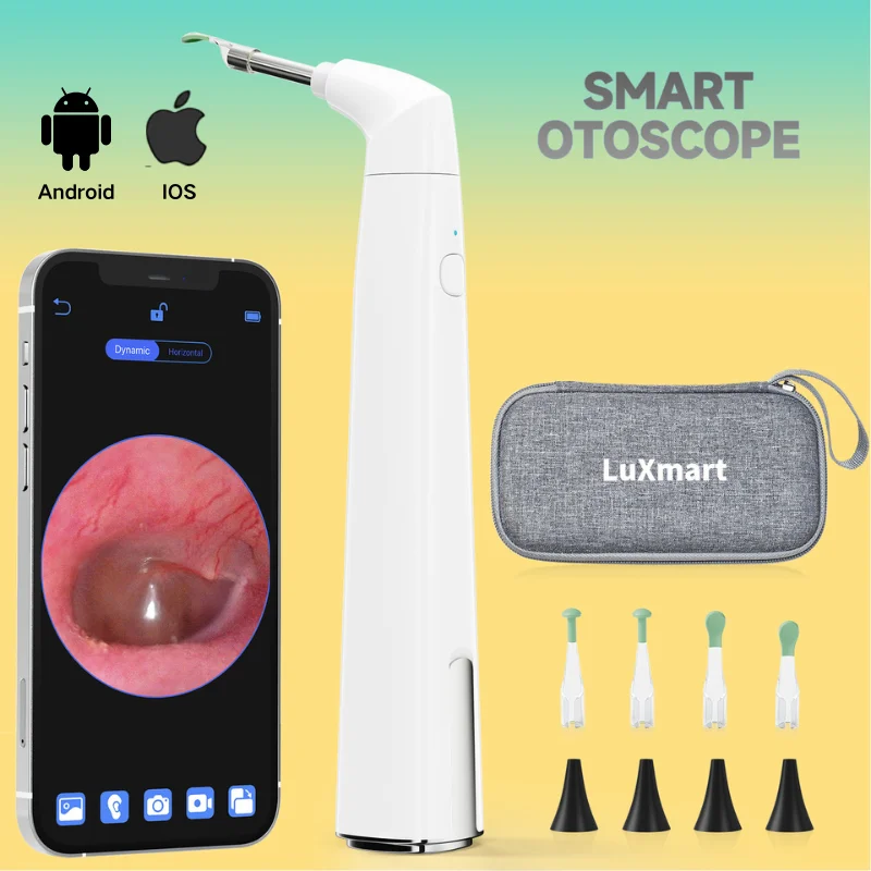 

New 3.9mm Wireless Otoscope Ear Camera HD 1080P WiFi Ear Scope with 6 LED Lights for Kids and Families work with IOS Android