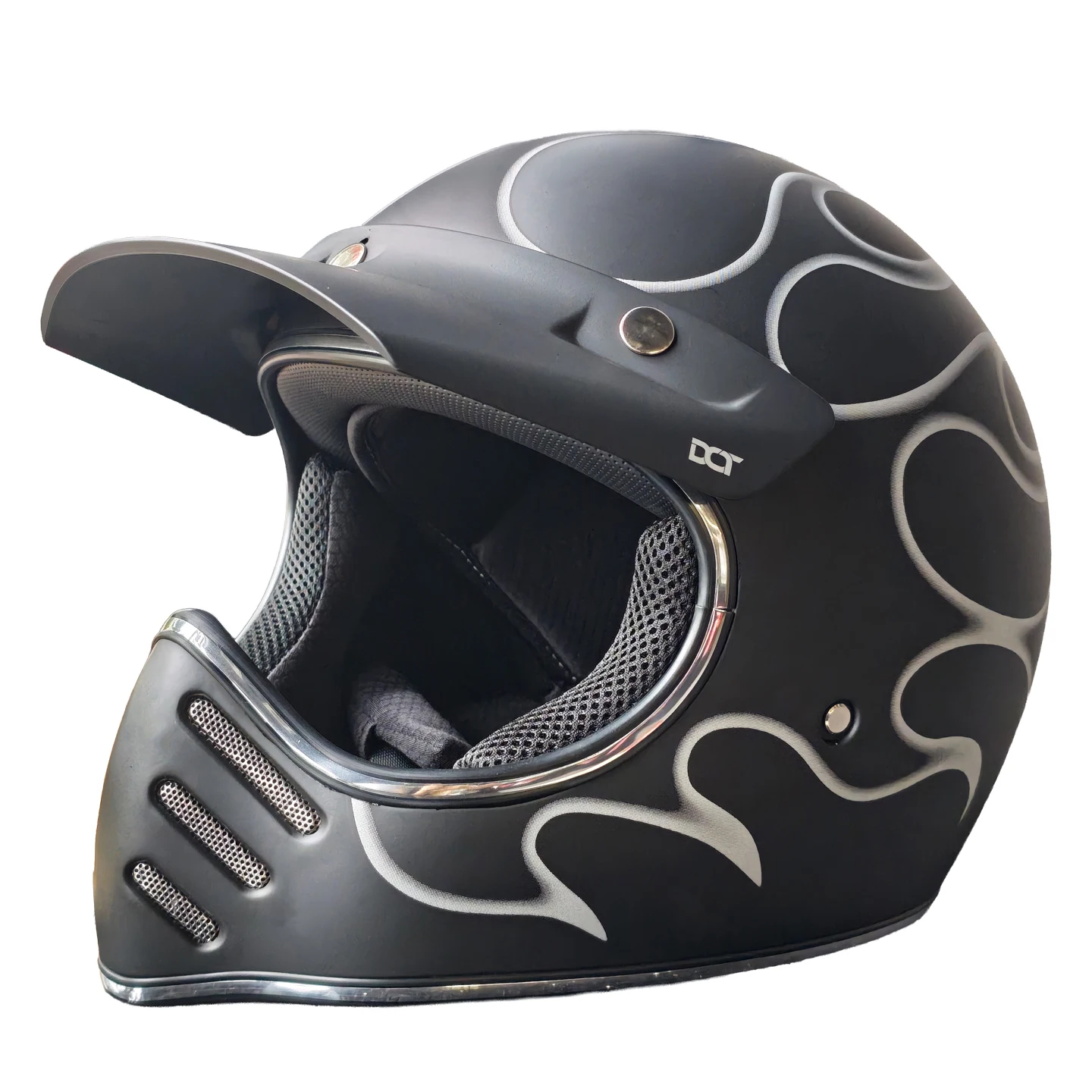 Off-Road Motorcycle Helmet Eagle Beak Vintage Cruise Space Helmet Specialized Headgear for Motorbikes
