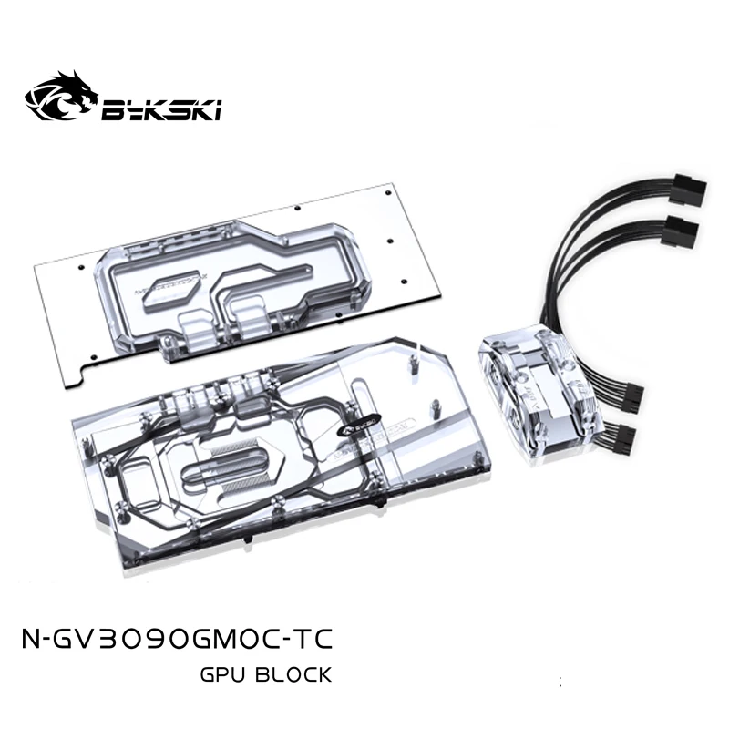 Bykski GPU Block for Gigabyte RTX3080/3090/3080TI Gaming OC Backplane Water Cooling Video Card/Copper Radiator N-GV3090GMOC-TC