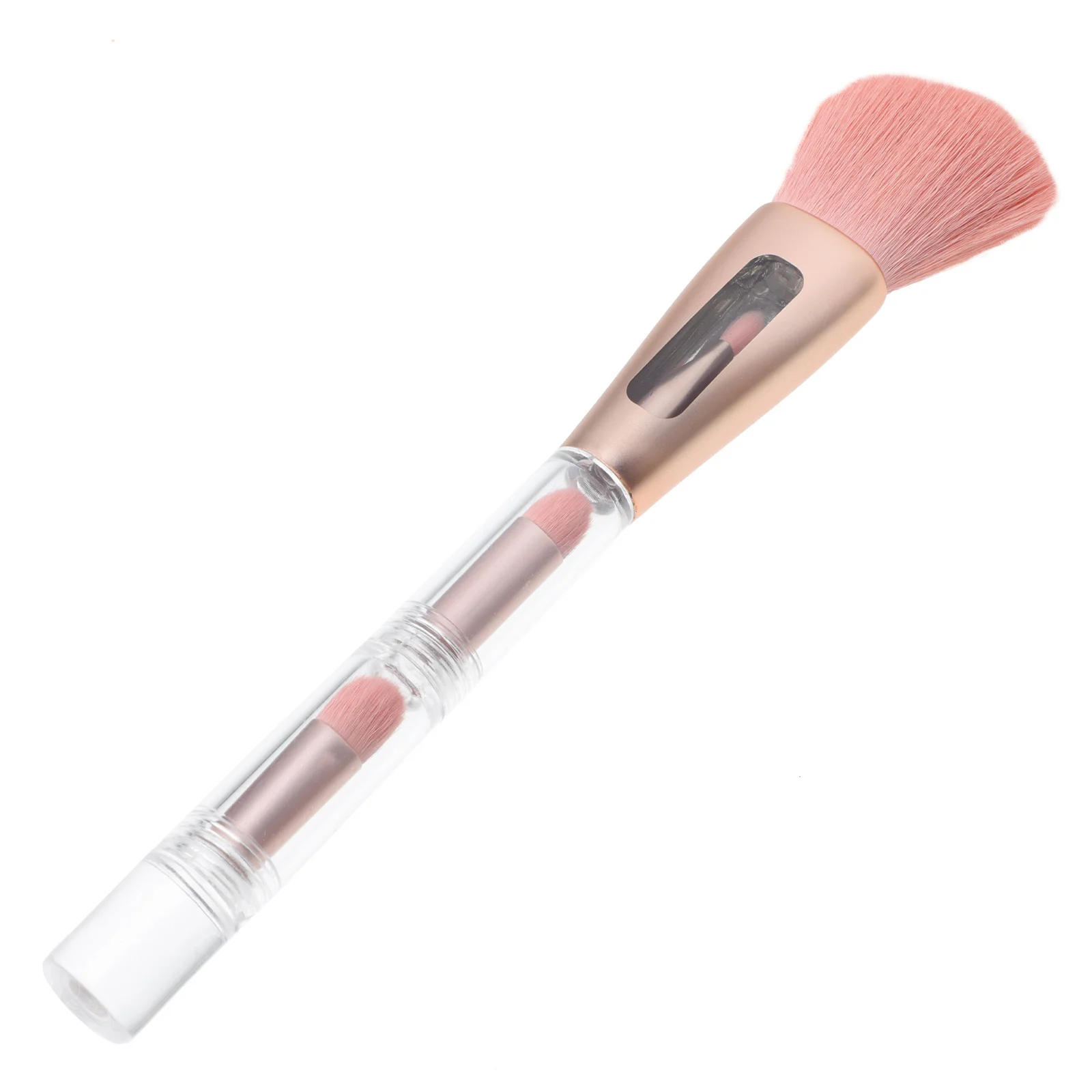 مجموعة واحدة من فرشاة أحمر الخدود متعددة الأغراض لبودرة الوجه وظلال العيون وشعيرات ناعمة وكثيفة أداة مكياج محمولة لمهرجان النساء والفتيات #1