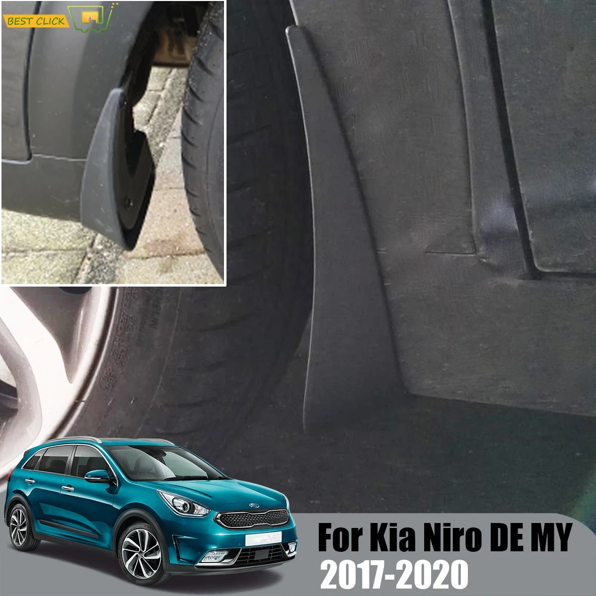 Mud Flaps For Kia Niro DE MY 2017 - 2020 Mudflaps Splash Guards Flap Mudguards Fender Front Rear # G5F46-AK001