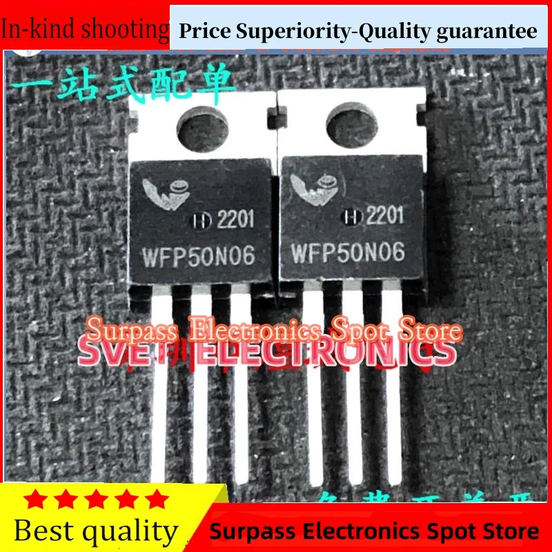 

10PCS-50PCS WFP50N06 TO-220 MOS 60V 50A Original Fast shipping
