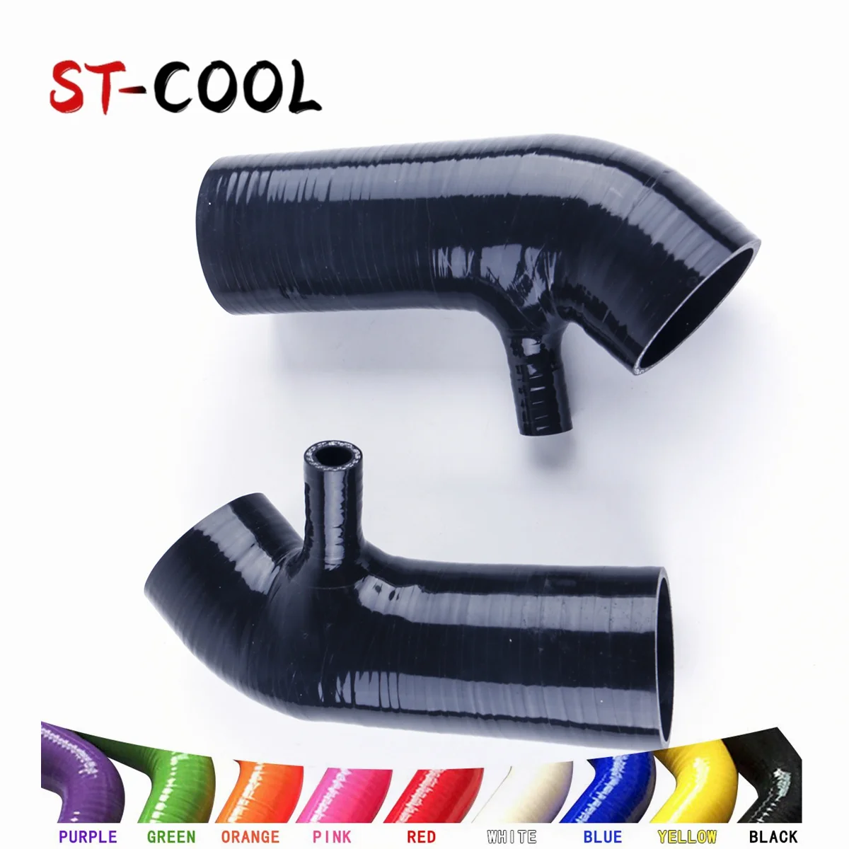 

For Nissan 370Z Infiniti G37 Z34 3.7L VQ3 2009-2014 2010 2011 2012 2013 Air Inlet Silicone Hoses Kit Intake Tubes 2Pcs 10 Colors