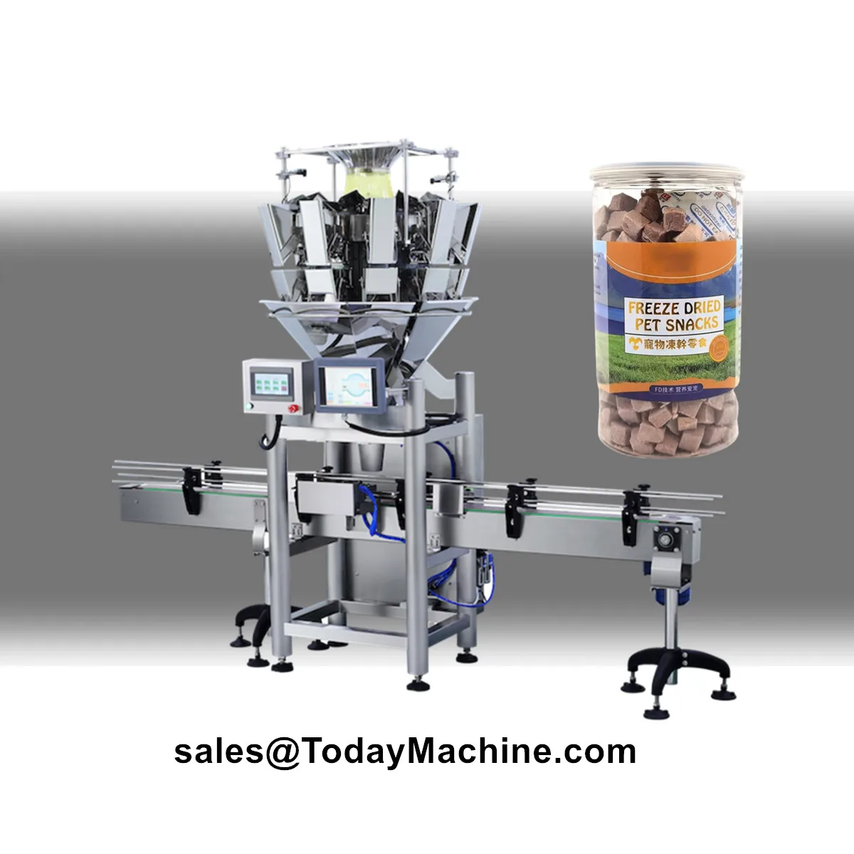 Automatic Plastic Mixed Chocolate Bottle Granule Chocolate Ball Hard Candy Filling Machine