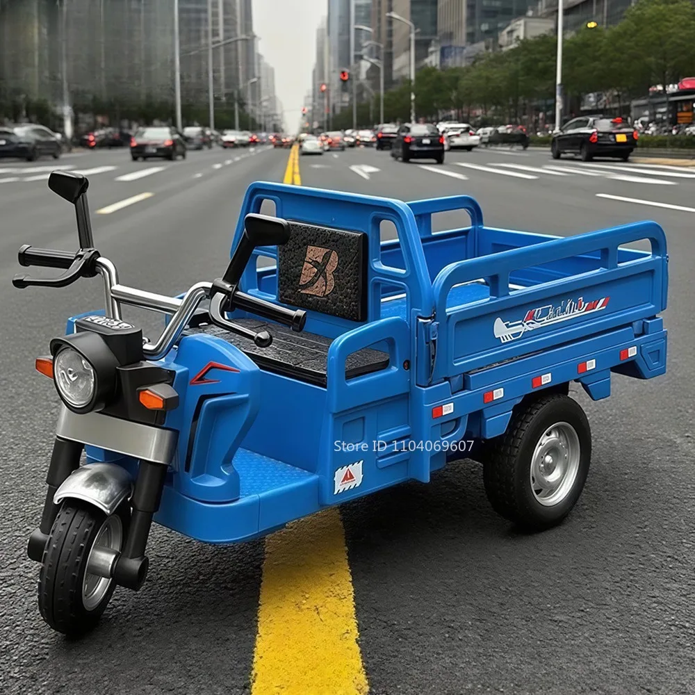 

1:15 Alloy Tricycle Miniature Model Toys Metal Diecast Sound Light Pull Back Front Wheel Steering Ornament Models for Kids Gifts