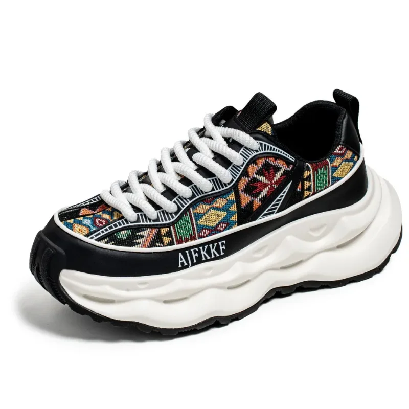 

Кожаные мужские кроссовки на массивной платформе: папа — вдохновленный, комфорт — фокусированные, нескользящие. Отлично подходит для повседневной носки и жизни.