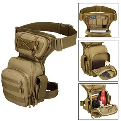 Men Leg Bag Outdoor Waist Pack Thigh Bags Utility Belt Pouch  Hiking Male Waist Hip Motorcycle Sport Fanny Camping Fishing Bags