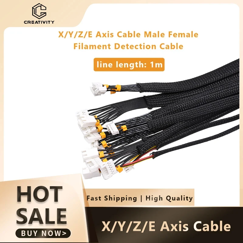 

3D Printer Stepper Motor Cable X&Y&Z Axis Stepper Motor Limited Switch Endstop Cable for Ender 3/ Ender 3 Pro/Ender 3X/ Ender 3S