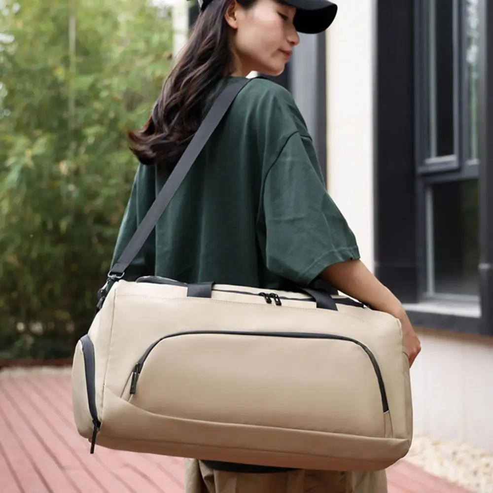 Large Capacity Travel Duffel Bag Waterproof with Shoe Compartment Sports Fitness Bag Casual Dustproof Dry Wet Separation Bags