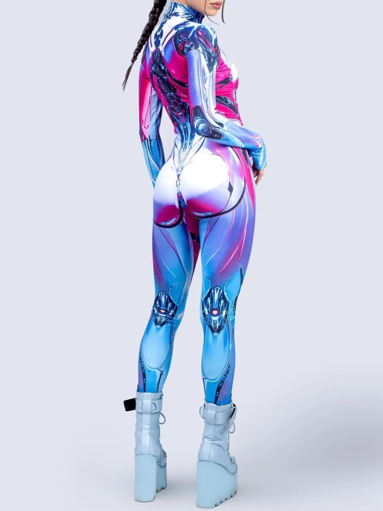 Ghost In The Shell Kostüm Paar Party Team Rollenspiel Karneval Outfit Aufführungen Jumpsuit Cosplay Bühnen-Bodysuit – Detail 4