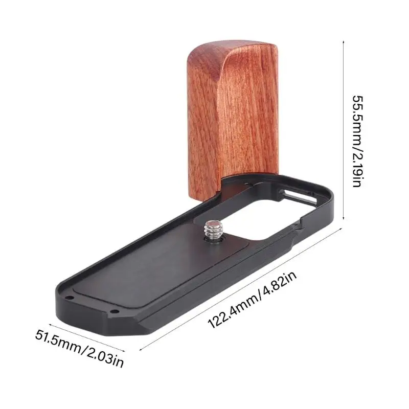 652F ビデオカメラケージ XT30 XT30ii XT20 XT10 カメラスタビライザーリグケージ木製ハンドルカメラ