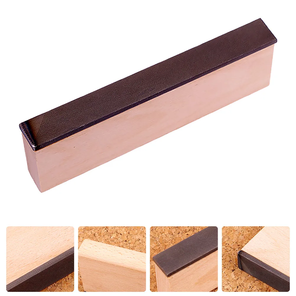 

Guitar Crowning File Wood Handle Metal Abrasion Resistant Fret Polishing Tool Luthier Repair Flat File Fret Leveling Tool Guitar