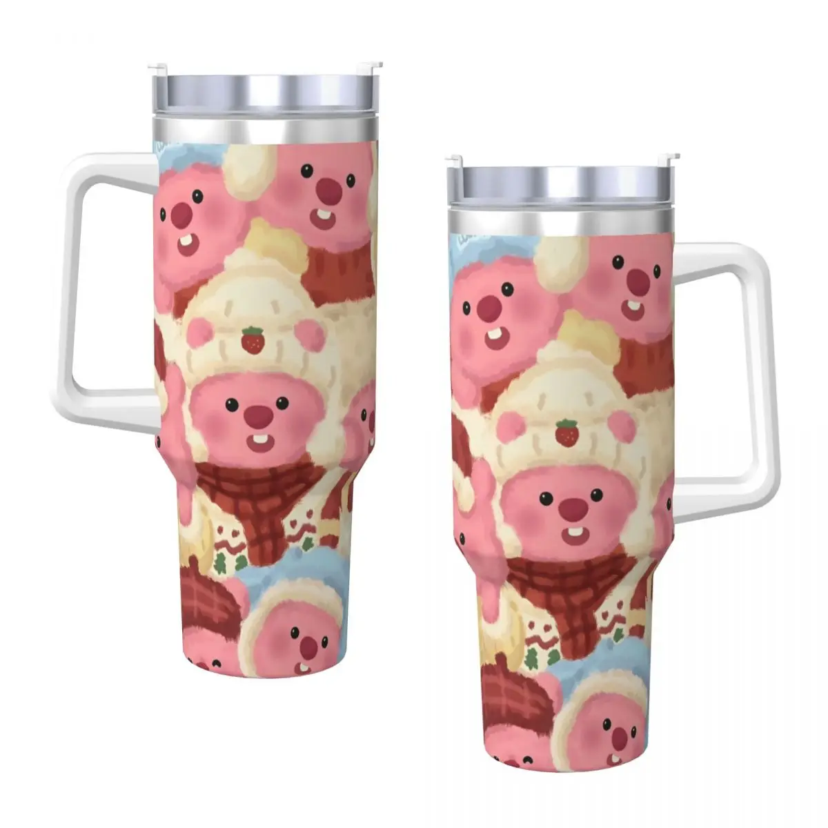 Stainless Steel Tumbler MINISO Loopy Kawaii Thermal Cups Insulated Hot Drinks Car Mugs Driving Custom DIY Water Bottle