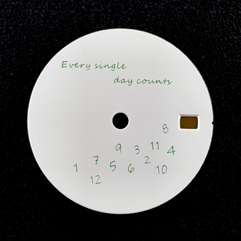 28.5mm custom logo dial men's watch without illuminated dial NH35 movement watch accessories