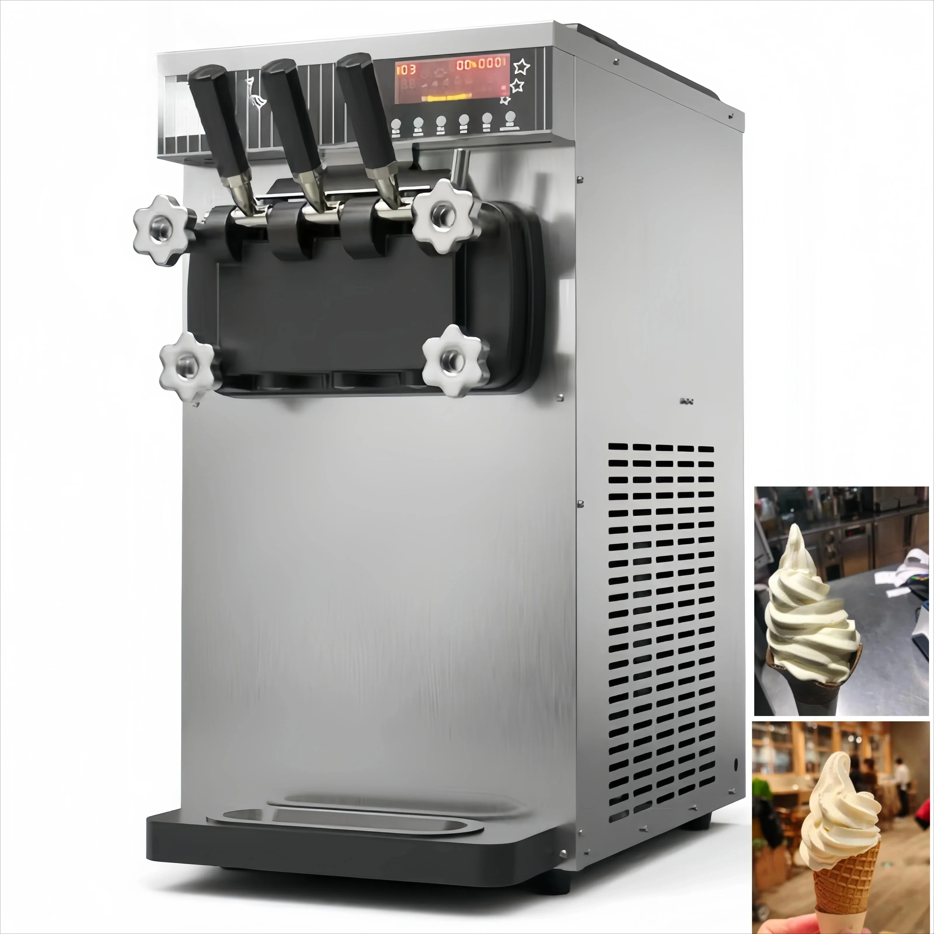 

Automatic Beautiful Easy-use Frozen Soft Serve Hot Sell Cheap Ice Cream Making Machine for Selling