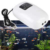 Ultra Silent Indoor Outdoor Fishing Small Portable Exhaust 4800mAh Fish Tank Aquarium Oxygen Air Pump Compressor USB Charging