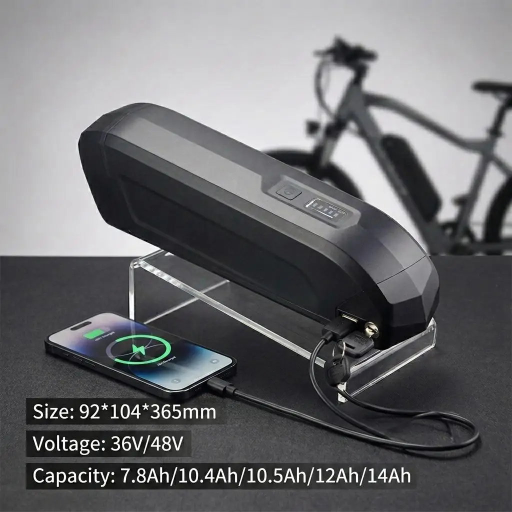 

36 Volt Hailong Electric Bike Battery 36V 48V 7.8Ah 10.4Ah Lithium-ion Battery for Huffy Everett 27.5'' 250W 350W Ebike