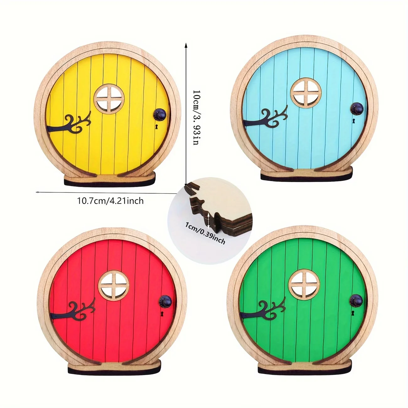 Miniature Fairy Gnome Door Figurines Elf Home For Yard Art Garden Tree Sculpture Statues Decor Outdoor Decor Fairy Garden Door