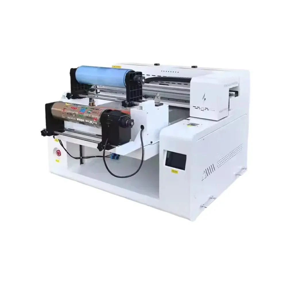 New Crystal Label Small UV Inkjet Printer XP600 for Leather Flat Panel Coil Cylindrical Coating for Metal Medal Arts Crafts